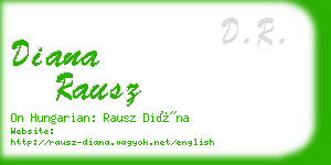 diana rausz business card